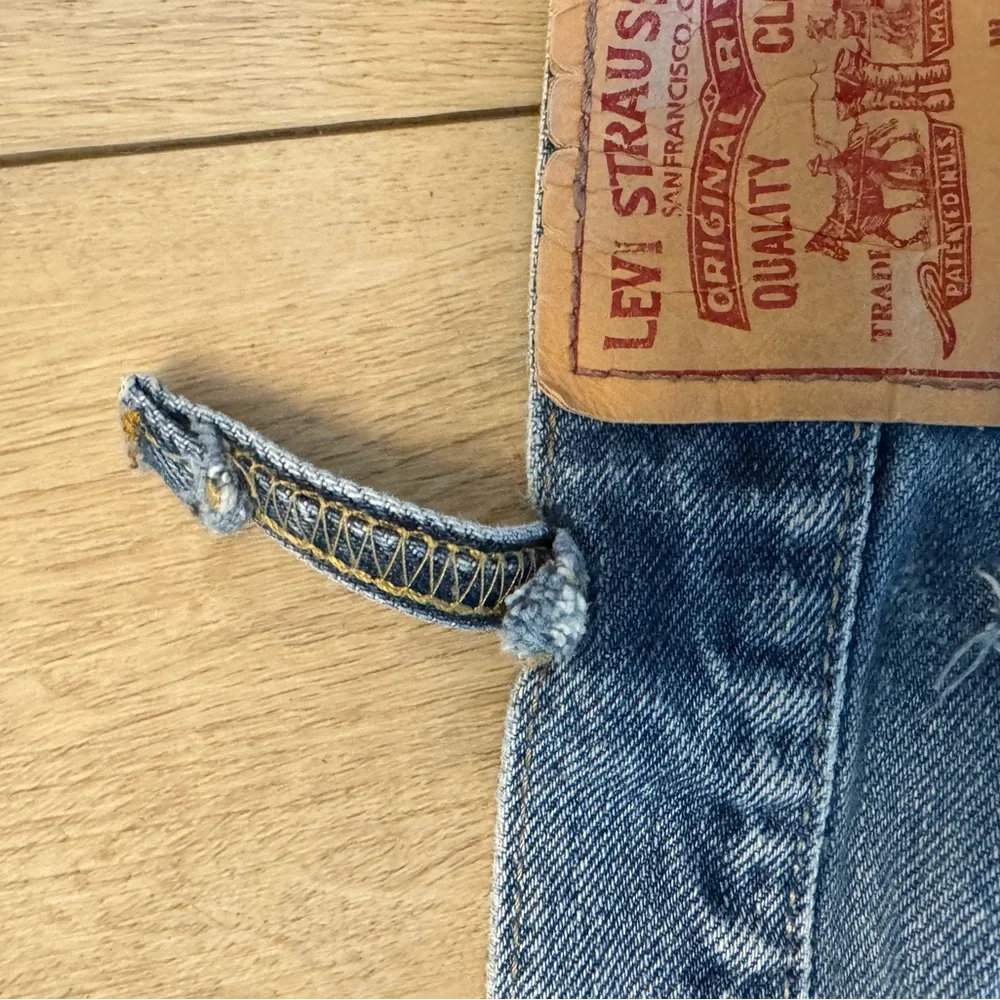 Levi's 505 Blue Straight Jeans Classic Style 40x29